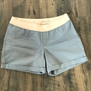Gray maternity shorts